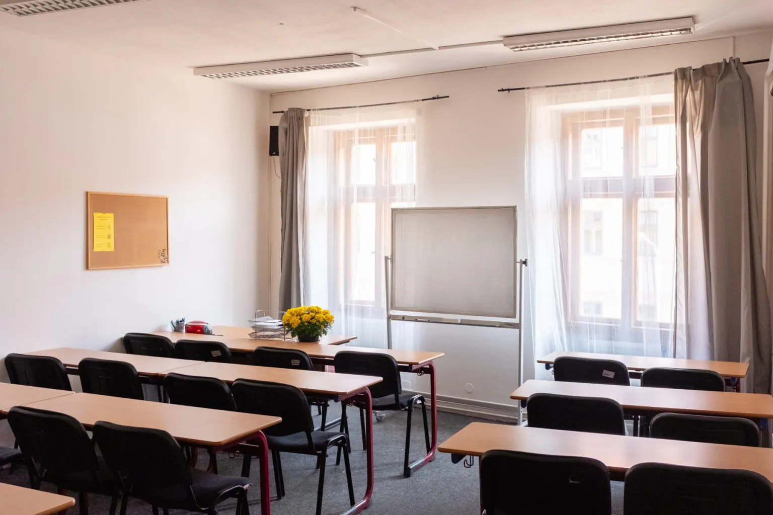 Classroom of the language school in Brno